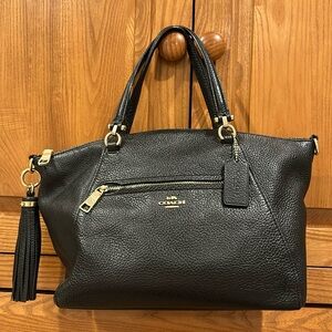 Leather coach bag
